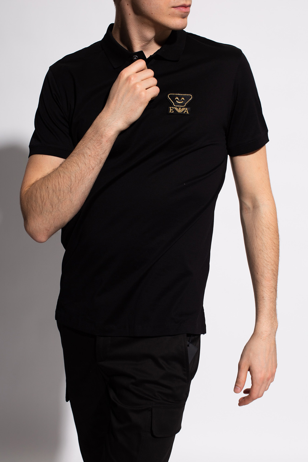 Emporio Armani Polo shirt with logo | Men's Clothing | IetpShops